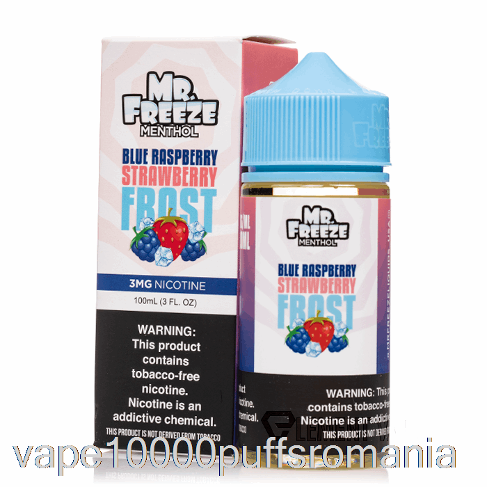 Vape Romania Blue Razz Strawberry Frost - Mr Freeze - 100ml 3mg